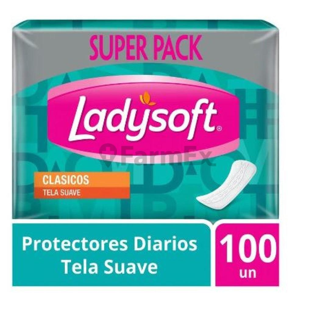 Ladysoft protectores diarios "Clásicos tela suave" x 100 unidades Softys